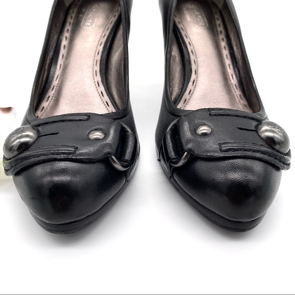EUC Coach Darlina Dark Charcoal Gray Pumps, 7 - Picture 3 of 14